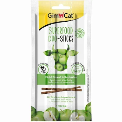 Gimpet GimCat Superfood Duo-Sticks Rind & Apfel Gimpet GimCat Superfood Duo-Sticks Rind & Apfel