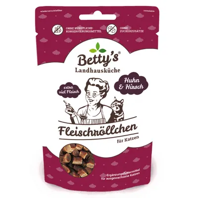 Bettys Landhausküche Cat Snack Fleischröllchen Huhn 50g Bettys Landhausküche Cat Snack Fleischröllchen Huhn 50g