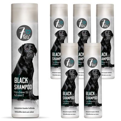 7Pets Black Shampoo – Hundeshampoo für dunkles und schwarzes Fell