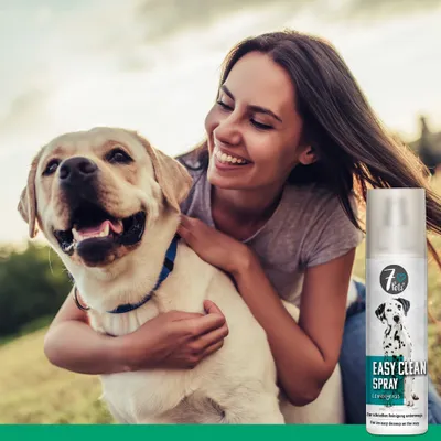 7Pets Easy Clean Spray – Reinigungsspray für Pfoten und Fell unterwegs