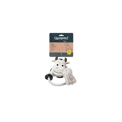 Quapas Dog Toy Fun LatexCow with Rope Quapas Dog Toy Fun LatexCow with Rope