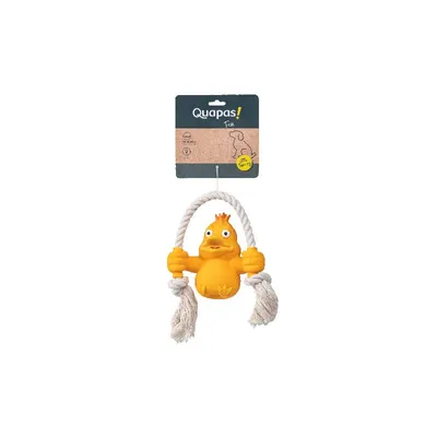Quapas Dog Toy Fun LatexDuck with Rope Quapas Dog Toy Fun LatexDuck with Rope