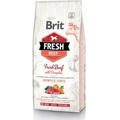 Brit Fresh Hund - Puppy & Junior Beef Large Breed 12kg
