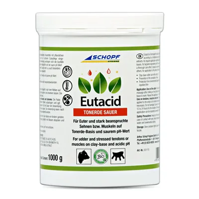 Schopf Eutacid Tonerde sauer – Pflegebalsam für Euter, Sehnen und Muskeln Schopf Eutacid Tonerde sauer – Pflegebalsam für Euter, Sehnen und Muskeln