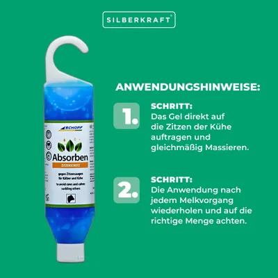 Schopf Absorben Zitzenschutz-Gel gegen Zitzensaugen bei Kälbern und Kühen Schopf Absorben Zitzenschutz-Gel gegen Zitzensaugen bei Kälbern und Kühen