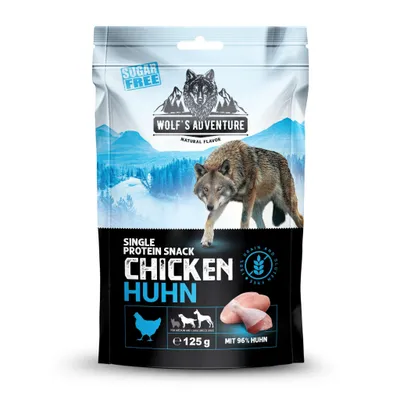 Wolf's Adventure Single Protein Snack 5x125g (+1 Gratis) Wolf's Adventure Single Protein Snack 5x125g (+1 Gratis)