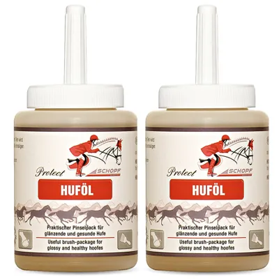 Schopf Riders Protect Huföl mit Pinsel – Hufpflege für Pferde Schopf Riders Protect Huföl mit Pinsel – Hufpflege für Pferde