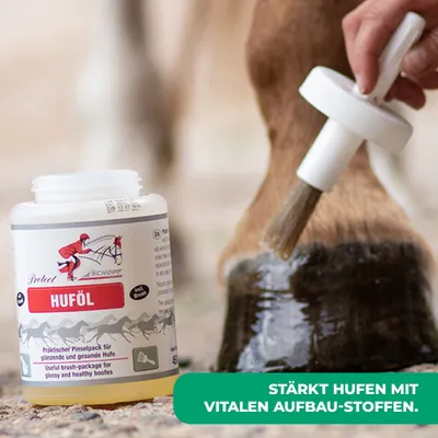 Schopf Riders Protect Huföl mit Pinsel – Hufpflege für Pferde