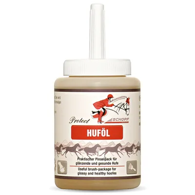 Schopf Riders Protect Huföl mit Pinsel – Hufpflege für Pferde Schopf Riders Protect Huföl mit Pinsel – Hufpflege für Pferde