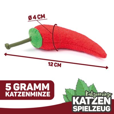 Canadian Cat Company Katzenspielzeug CHILLI mit Katzenminze handgef.
