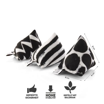 Canadian Cat Company 3er-Set Baldrian Mini-Pyramiden