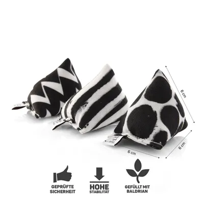 Canadian Cat Company 3er-Set Baldrian Mini-Pyramiden