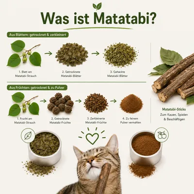 Canadian Cat Company Matatabi-Blätter Pulver Silvervine Dose 15g
