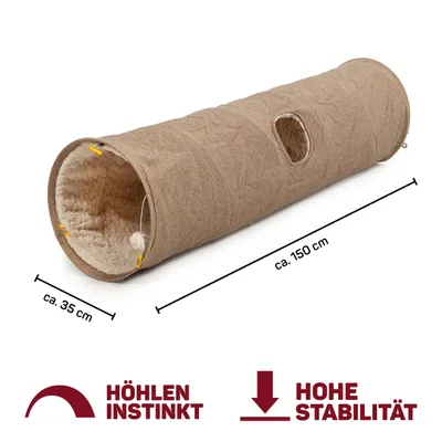 Canadian Cat Company Katzentunnel XXL mit Kuschelfell Canadian Cat Company Katzentunnel XXL mit Kuschelfell
