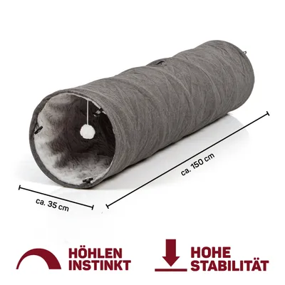Canadian Cat Company Katzentunnel XXL mit Kuschelfell Canadian Cat Company Katzentunnel XXL mit Kuschelfell