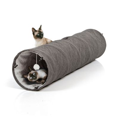 Canadian Cat Company Katzentunnel XXL mit Kuschelfell