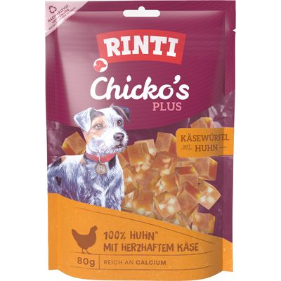 Rinti - Friandise Chien - Chicko Plus Käsewürfel mit Huhn