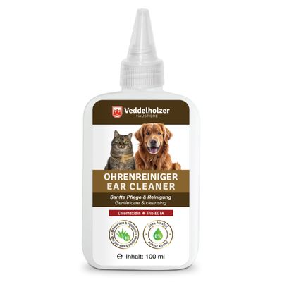 Veddelholzer 100 ml Ohrreiniger Tropfen für Hunde & Katzen