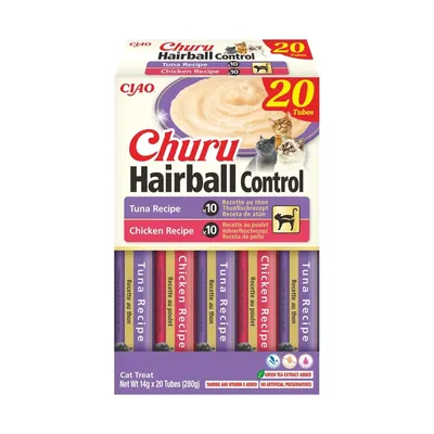 Inaba Churu Hairball Control Variedad Atún y Pollo para gatos Inaba Churu Hairball Control Variedad Atún y Pollo para gatos