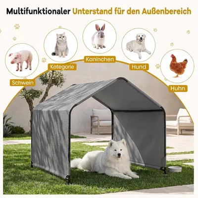 GIANTEX Hundehütte Outdoor, 128 x 118 x 108 cm GIANTEX Hundehütte Outdoor, 128 x 118 x 108 cm