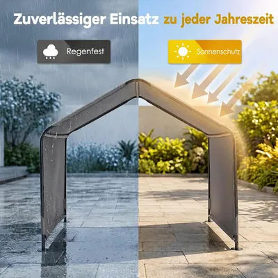 GIANTEX Hundehütte Outdoor, 128 x 118 x 108 cm