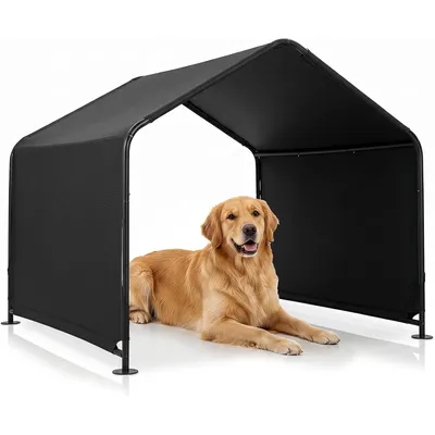 GIANTEX Hundehütte Outdoor, 128 x 118 x 108 cm