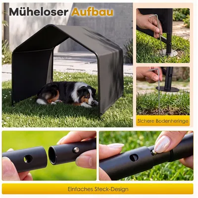 GIANTEX Hundehütte Outdoor, 128 x 118 x 108 cm GIANTEX Hundehütte Outdoor, 128 x 118 x 108 cm