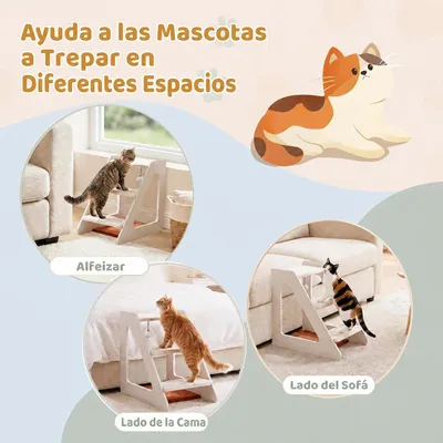 GIANTEX Escalera para Perros de 3 Niveles, 33 x 54 x 48 cm