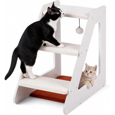 GIANTEX Échelle pour chiens à 3 niveaux, 33 x 54 x 48 cm