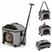 GIANTEX Faltbare Transportbox Katze mit Rädern, bis 15 kg