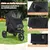GIANTEX Poussette Chien Pliable Charge 25KG avec Fenêtre GIANTEX Poussette Chien Pliable Charge 25KG avec Fenêtre