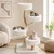 GIANTEX Arbre a Chat Design 132cm, Structure Métal, 4 Niveaux, Beige GIANTEX Arbre a Chat Design 132cm, Structure Métal, 4 Niveaux, Beige