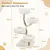 GIANTEX Arbre a Chat Design 132cm, Structure Métal, 4 Niveaux, Beige GIANTEX Arbre a Chat Design 132cm, Structure Métal, 4 Niveaux, Beige