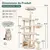 GIANTEX Arbre a Chat Hauteur 149CM, Poteaux Sisal Griffoirs, Multi-Niveaux GIANTEX Arbre a Chat Hauteur 149CM, Poteaux Sisal Griffoirs, Multi-Niveaux
