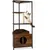 GIANTEX Rasseuil en bois, arbre pour chats de 156 cm GIANTEX Rasseuil en bois, arbre pour chats de 156 cm