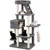 GIANTEX Arbre a Chat XXL Multi-Niveaux Hauteur 180CM Velours Côtelé GIANTEX Arbre a Chat XXL Multi-Niveaux Hauteur 180CM Velours Côtelé