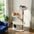 GIANTEX Tour de Juegos para Gato en Madera Bohème Poirier Altura 104CM