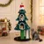 GIANTEX Arbre a Chat 138CM Forme Sapin de Noël avec 2 Niches GIANTEX Arbre a Chat 138CM Forme Sapin de Noël avec 2 Niches