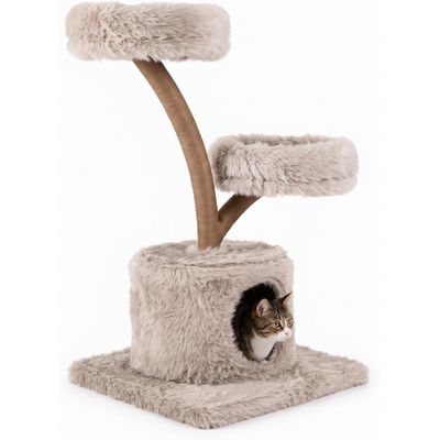 GIANTEX Arbre de rayage en bois, 105 cm Arbre de chat