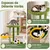 GIANTEX Arbre a Chat Design Football avec Griffoir en Sisal, 60x50x100 cm GIANTEX Arbre a Chat Design Football avec Griffoir en Sisal, 60x50x100 cm