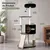 GIANTEX Arbre à Chat en Bois 155 CM, 3 Plateforme, Conception Multicouche GIANTEX Arbre à Chat en Bois 155 CM, 3 Plateforme, Conception Multicouche