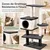 GIANTEX Arbre a Chat 99CM avec Griffoirs en Sisal, Condo Confortable GIANTEX Arbre a Chat 99CM avec Griffoirs en Sisal, Condo Confortable