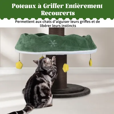 GIANTEX Arbre a Chat en Forme de Sapin de Noël à 4 Niveaux