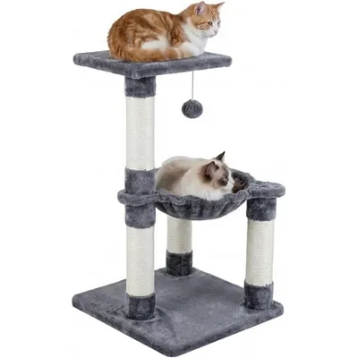 GIANTEX Arbre a Chat 63CM à 3 Niveaux, Tour de Jeux pour Chats Interieur GIANTEX Arbre a Chat 63CM à 3 Niveaux, Tour de Jeux pour Chats Interieur