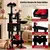 GIANTEX Árbol Rascador para Gatos Gótico con Postes Rascadores de Sisal GIANTEX Árbol Rascador para Gatos Gótico con Postes Rascadores de Sisal
