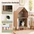 GIANTEX Meuble Litiere Chat en Forme de Maison, 50 x 48,5 x 100CM GIANTEX Meuble Litiere Chat en Forme de Maison, 50 x 48,5 x 100CM