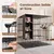 GIANTEX Cage Chat Interieur, Enclos Chat en Fil Métallique Modulable