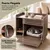 GIANTEX Mueble de Arenero para Gatos 80 x 46 x 64,5 cm GIANTEX Mueble de Arenero para Gatos 80 x 46 x 64,5 cm