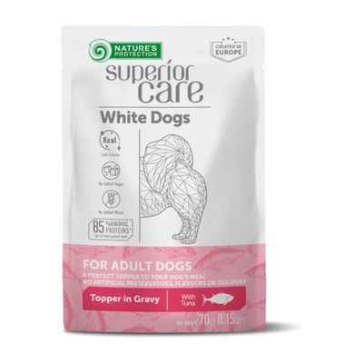 Nature's Protection White Dog sobres atún perros