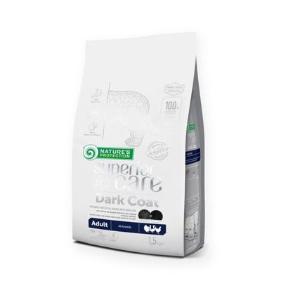 Nature's Protection Dark Dog pienso aves perros adultos pelo negro